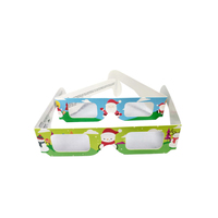 Lunettes de diffraction 3D en carton pour feux d'artifice, personnalisables pour spectacle de lumière, lunettes de diffraction arc-en-ciel en carton pour fête