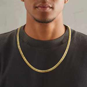 Collana e Bracciale a Catena Cubana in Oro Massiccio 9K 10K 14K 18K con Moissanite Iced Out Stile Hip Hop, Gioielli di Lusso da Uomo e Donna - Vendita all'Ingrosso - Product Image 1
