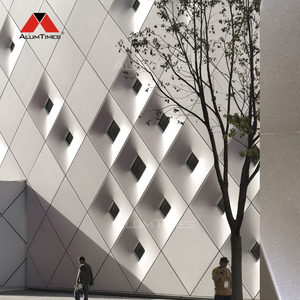 Panneau mural en aluminium 3D de conception moderne Alumtimes, revêtement PVDF, revêtement de façade extérieure pour l'extérieur des bâtiments - Product Image 2