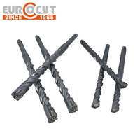 Foret pour marteau perforateur SDS Plus plat/croisé EUROCUT 40Cr & YG8C pour le perçage de la maçonnerie