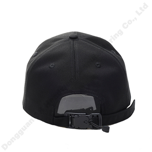 Gorra Deportiva Negra de 6 Paneles Ajustable y Transpirable, con Logotipo Personalizado y Dos Bolsillos Ocultos, Venta al Por Mayor - Product Image 6