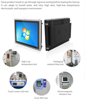 Precio barato PC industrial todo en uno con IP65 10,4 "12,1" 21,5 "Panel de monitor táctil Android OS VGA Pantalla I3 I5 I7 Características