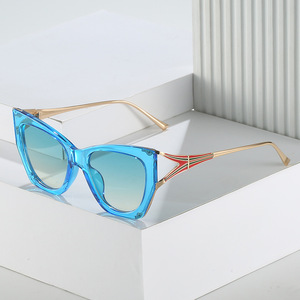 Occhiali da sole sgrossati uomo Lennon Monture Lunette Optical Femme occhiali da vista blu coreani montature trasparenti occhiali da vista occhiali da vista Cat Eye - Product Image 2