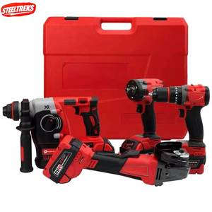 Juego de Herramientas Eléctricas Inalámbricas de 18 Voltios, 4 Piezas, con Batería de Iones de Litio, Motor sin Escobillas, Acero Inoxidable, en Bolsa, OEM Mi.lwaukee, ¡Gran Venta! - Product Image 4