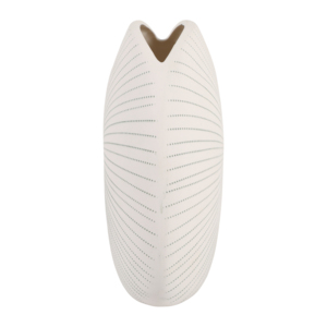 Vaso a conchiglia rotondo a pois, vaso per fiori di ispirazione costiera per soggiorno, camera da letto, ufficio. - Product Image 4