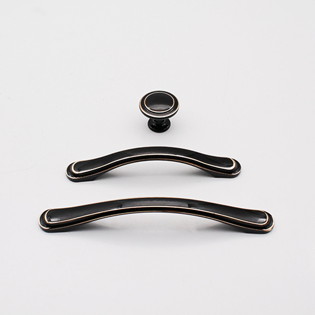 Door Locks Accessories Silvery Black Kitchen Cabinets Handles Lock and Metal Pull Handle Lever Furniture Handles & Knobs