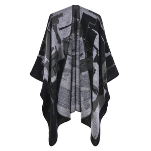 Châle Hijab Musulman Jacquard Long Traditionnel Européen et Américain en Mousseline Anti-Bactérienne, Respirant et Coupe-Vent pour l'Automne - Product Image 1