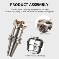 HSB-Mfpn66 tête de fraise à épaulement CNC pour fraise indexable Mfpn à coupe lourde et tour d'insertion de fraisage en carbure Pnmu