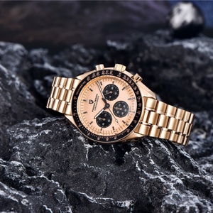 Montres PAGANI DESIGN Silver Gold Moon 2025, nouvelle montre à quartz de luxe pour homme, chronographe avec date automatique, verre saphir AR, montre-bracelet pour homme - Product Image 6