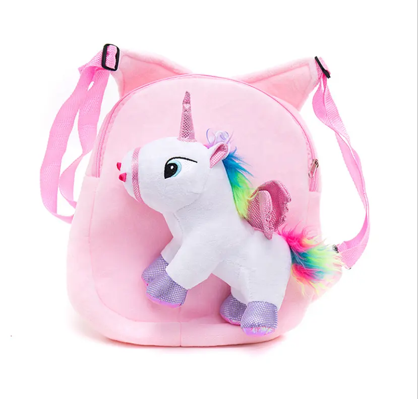 Kleinkind Einhorn Tasche Geburtstags geschenke für Mädchen Baby Vorschule Plüsch Rucksack Umhängetasche für Kleinkinder Kinder