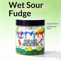 Huitong Foods Vochtige, pittige, zachte marshmallow snoepjes - kauwbare, rubberachtige snoepjes met fruit smaak 350g blikje - perfecte snack