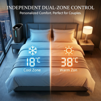 Système de contrôle de température intelligent AI moderne pour matelas à circulation d'eau, refroidissement et chauffage avec rapport IA pour favoriser le sommeil