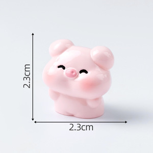 Adorables petits éléphants, cochons, lapins, chiens et autres petits animaux, accessoires de décoration DIY pour voiture et bureau - Product Image 2
