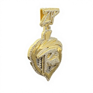 จี้เพชรฮิปฮอปสแตนเลสสั่งทำพิเศษ เครื่องประดับยูนิเซ็กซ์ ขายส่ง - Product Image 1