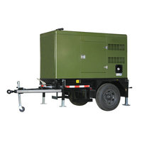 Groupe électrogène portable pour chantiers de construction 380V 30kW 50kW 60kW 80kW 100kW Vente directe usine Remorque haute vitesse