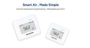 Pille Çalışan Kablosuz <span class=keywords><strong>CO2</strong></span> Monitörü, 1 Yıllık Bekleme Süreli NDIR Sensörlü Karbon Dioksit Dedektörü, Ev Ofis İçin - Product Image 2