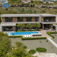Maison modulaire préfabriquée écologique avec structure en acier et revêtement en aluminium, solution clé en main pour chambre d'hôtel, appartement et salon personnalisés