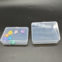 Boîte de rangement portable en plastique PP transparent, multi-usages, petite boîte cadeau transparente pour produits ménagers, emballage portable