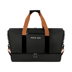 กระเป๋าเดินทางไนลอนแบบมีช่องใส่รองเท้า ขนาดใหญ่ สำหรับออกกำลังกาย ฟิตเนส พักค้างคืน หรือเดินทางทั่วไป  รับสกรีนโลโก้ได้  แฟชั่นสไตล์ unisex - Product Image 6