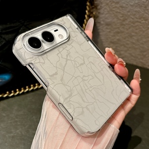 Étui de téléphone magnétique en cuir PU personnalisé pour iPhone Duo avec bouton de caméra IA, charge sans fil, coque rigide de protection fine - Product Image 1