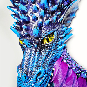Guirlande de dragon d'Halloween en plastique, décoration murale pour fête intérieure, style effrayant, design Panlong - Product Image 4