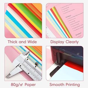 Papier artisanal multicolore pour bricolage, <span class=keywords><strong>origami</strong></span>, scrapbooking, fournitures scolaires et de bureau, matériel artistique - Product Image 5