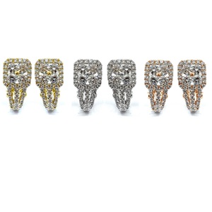 Bijoux de haute qualité fiables de Hong Kong, sans nickel, or blanc massif 18 carats AU750, diamant VS SI, cadeau de mariage classique, fête de luxe - Product Image 4
