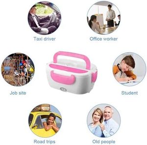 110V/220V en plastique Portable chauffage Bento électrique chauffé boîte à lunch nourriture chaude thermique boîte à lunch - Product Image 5