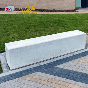 Nuevos Materiales de Construcción de Piedra, Banco GRC para Interiores y Exteriores, Silla Artística Gris para Parques y Plazas, Modelo XMS001 - Product Image 1
