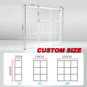 Promosyon özel LOGO tasarım LED örgü ışıklı kutu ticari pazarlama satış fuar reklam ışık kabine ekran standı - Product Image 4