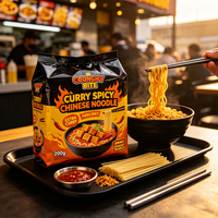 Best Selling 200g Curry Chicken Flavor Ramen Instant Noodles Halal Certified Bulk Export to EU US