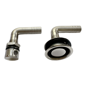 Raccord <span class=keywords><strong>de</strong></span> ventilation <span class=keywords><strong>de</strong></span> réservoir <span class=keywords><strong>de</strong></span> carburant en acier inoxydable 316, traversant le coque, à 90 degrés, <span class=keywords><strong>pour</strong></span> drain <span class=keywords><strong>de</strong></span> pont/<span class=keywords><strong>cockpit</strong></span>, montage encastré, état neuf - Product Image 2
