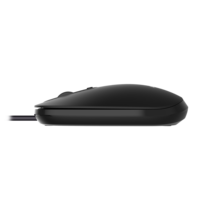 AIKUN KM830 Souris optique 3D filaire avec commutateur DPI 800/1200/1600 pour bureau, câble USB, roue en caoutchouc, Plug and Play