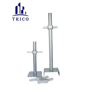 Hebei-Material de construcción TRICO, Base de andamio ajustable, Conector de cabeza en U