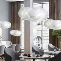Lustre LED créatif moderne en forme de nuage, décoration pour chambre de fille, éclairage adapté à la chambre à coucher, salle à manger, lampe suspendue