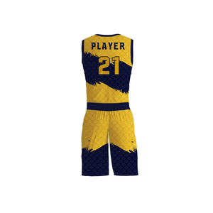 <span class=keywords><strong>Maglia</strong></span> da basket <span class=keywords><strong>gialla</strong></span> personalizzata di nuovo Design in estate per abbigliamento sportivo da basket da <span class=keywords><strong>donna</strong></span> - Product Image 3