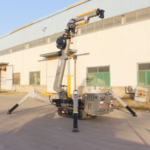 Venta caliente China certificación CE 2T 3t 5T 8T 12t mini Spider Crane pequeña grúa sobre orugas compacta otra grúa con mosca para la venta - Product Image 1