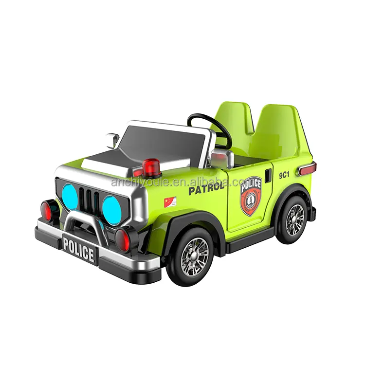 Voiture électrique Anchi Thunder One pour enfants Voiture à pédales 2 places avec batterie télécommandée Equipement de terrain de jeu intérieur