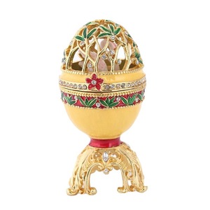 Exquisito Diseño de Caja de Joyería de Plomo Hecha a Mano con Pedrería Colorida Estilo Fabergé - Product Image 5