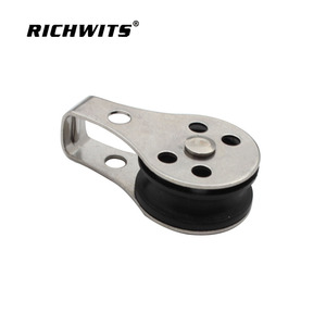 RICHWITS Sailboat Pulley 25mm Stainless Steel Marine Roller For Wire Rope <b>Puller</b> Replacement Repair - Product Image 3