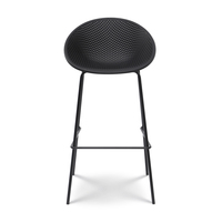 Chaise de bar en rotin d'extérieur chaises de salle à manger à bas prix chaises de restaurant en plastique avec pied en métal
