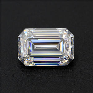 GRA-diamante de moissanita tallado en Esmeralda, Diamante Blanco D EF GH IJ, 5x7mm, 1 unidad, laboratorio suelto, precio de Esmeralda - Product Image 2