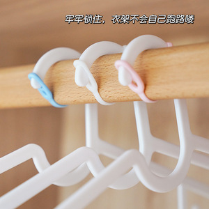 <b>Clothes</b> <b>Rack</b> Windproof Buckle Fixing Tool Round Hook Type Durable Clothing Organizer - Product Image 1