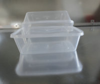 Boîte à bento jetable de récipients de nourriture en plastique jetables transparents de pp avec la diverse taille de rectangle de cercle de couvercle