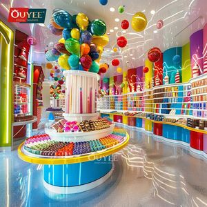 Tùy Chỉnh Độc Đáo New Kẹo Trang Trí Cửa Hàng Kẹo Hiển Thị Kệ Kẹo Kệ Ngọt Ngào Hiển Thị Đứng - Product Image 6