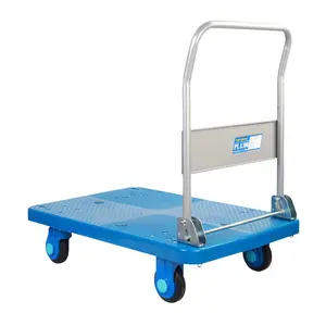 Uni-Silent 300kgs Folding Moving Warehouse Push Cart Platform Hand Trolley PLA300-DX