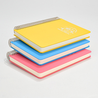 Carnet à spirales imprimé chat mignon B5, couverture en PVC rose, agenda 2026, journal Kawaii, 100 feuilles, cadeau pour filles et étudiantes