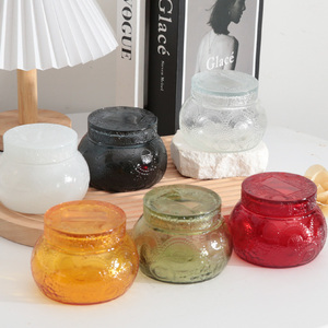 Nouveau moule verre 250Ml parfum récipients vides bouteille conteneur de bougie en verre gaufré avec ILD pour faire des bougies - Product Image 2