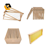 Imkereibedarf Langstroth / britischer / australischer Stil Tanne / Neuseelandische Kiefer tiefer Super-Bundholz-Bienenrahmen mit Draht