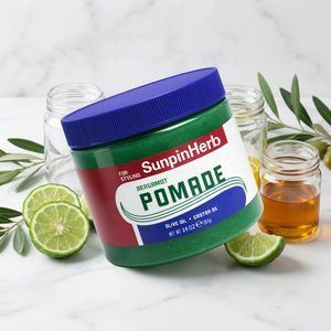 Pomada de Bergamota Orgánica, Producto para Peinar, Aceite de Oliva, Aceite de Ricino, Protección Contra el Calor, Hipoalergénico, Fijación Fuerte, Anti-Frizz, para Cabello Rizado y Encrespado - Product Image 2